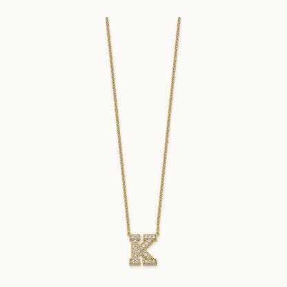 Initial Necklace, 0.50 ct tw Lab-Grown Diamond