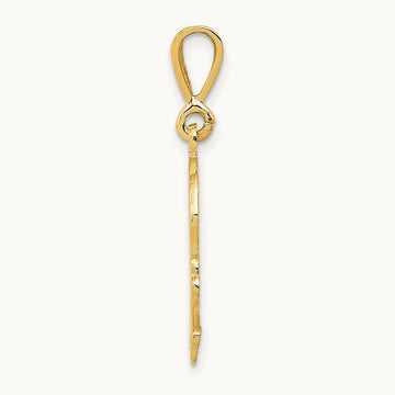 Skull and Bones Pendant, 14K