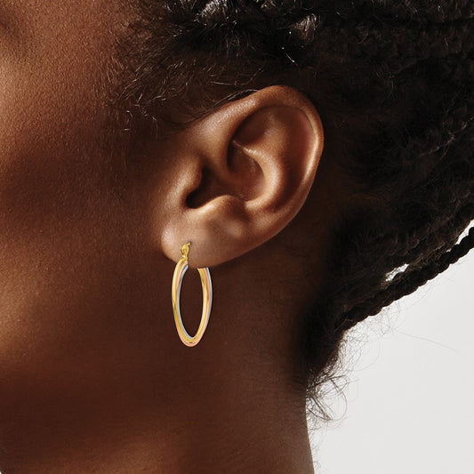 Tri Color Hoop Earrings — photo set
