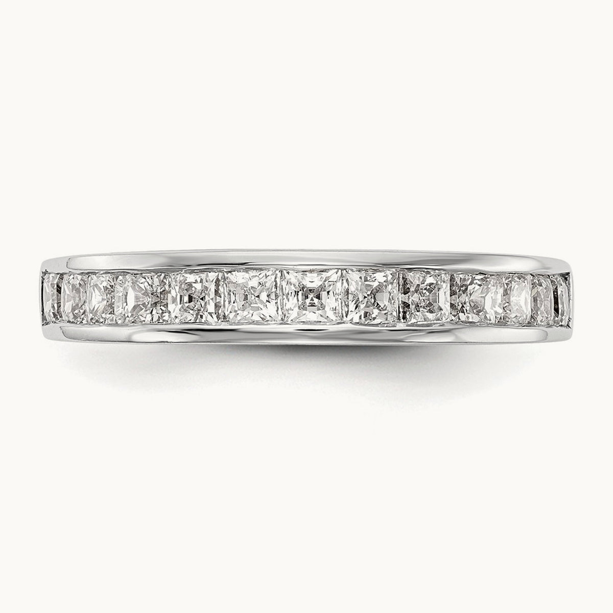 Diamond Wedding Band, 14K White Gold