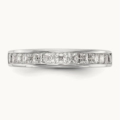 Diamond Wedding Band, 14K White Gold