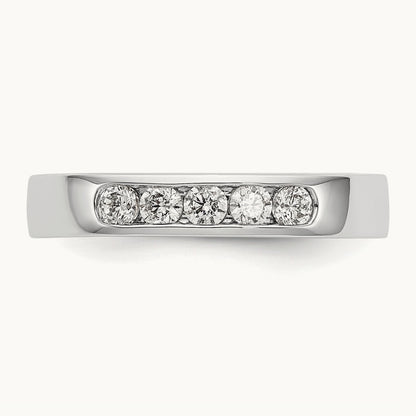 5-Stone Diamond Channel Band — 0.29 ct tw, 6