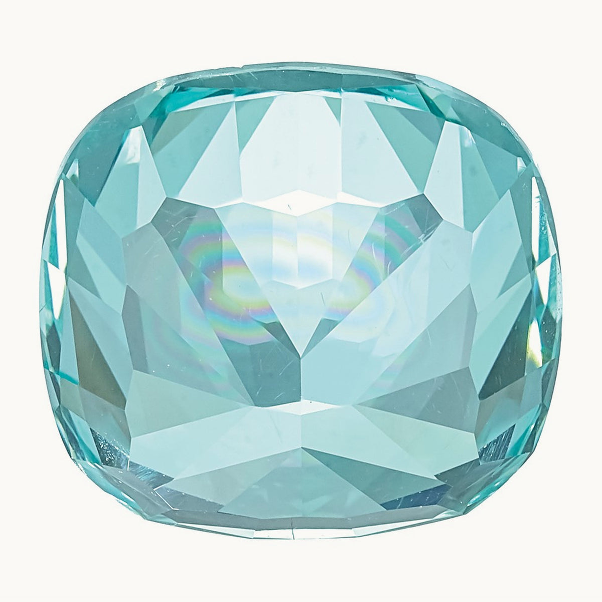 Antique Cushion Lab Created Paraiba, 8mm