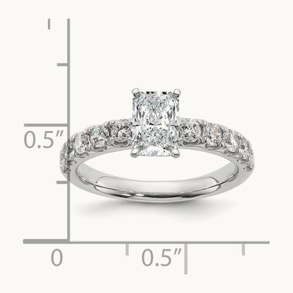 Radiant Engagement Ring — 1 3/4 ct, 7