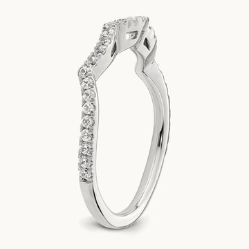Diamond Wedding Band, 14K White Gold