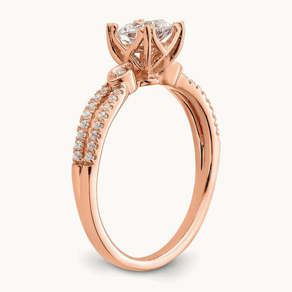 Cushion Semi-Mount Engagement Ring, 3/4-2 ct