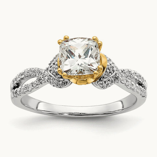 Cushion Semi-Mount Engagement Ring, 1.00-1.50 ct tw
