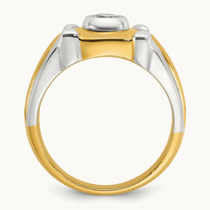 IBGoodman Men's Diamond Complete Ring, 14K Two-tone