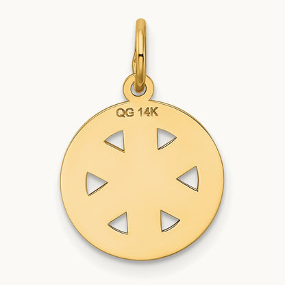 Small EMT Medical Charm, 14K