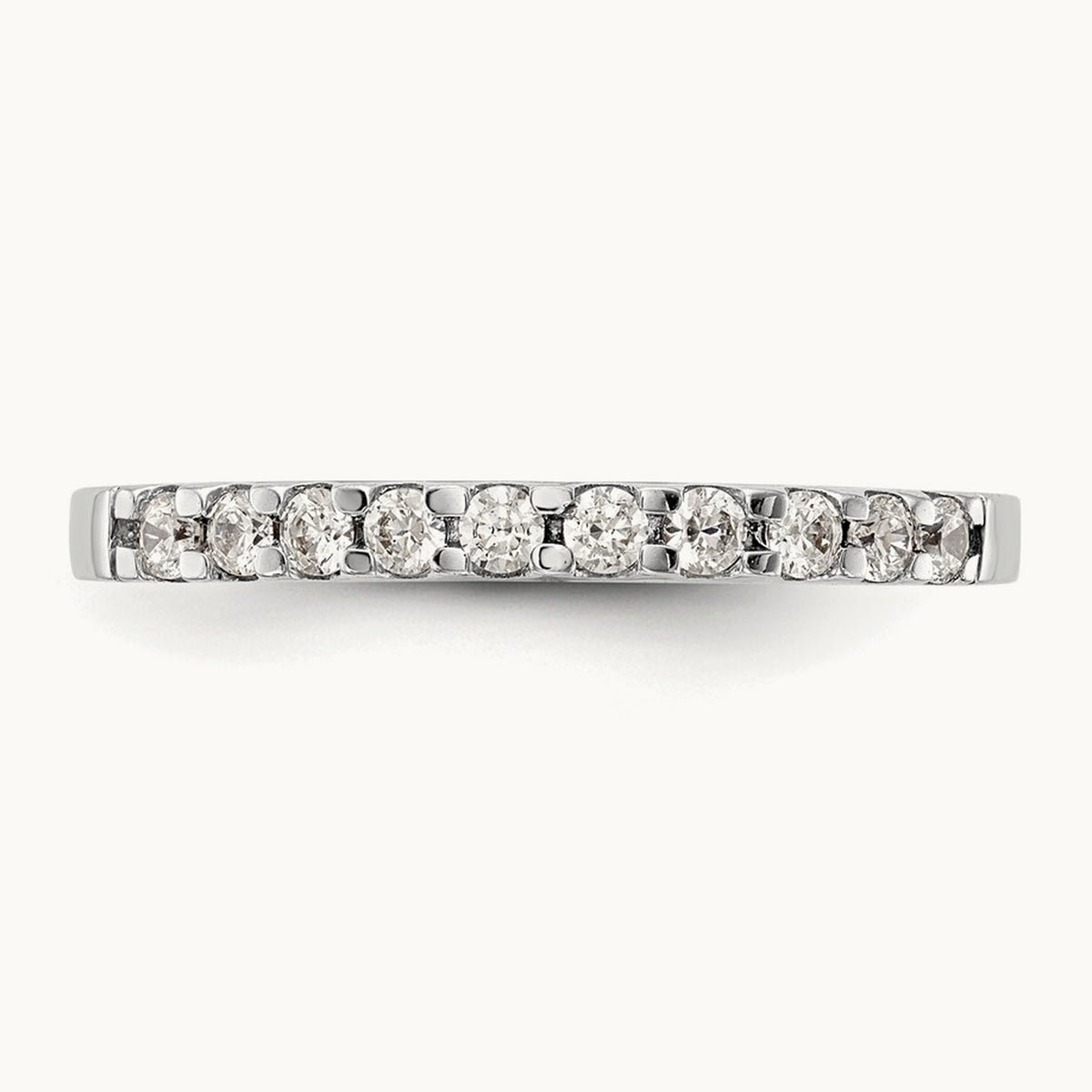 Diamond Wedding Band, 14K White Gold