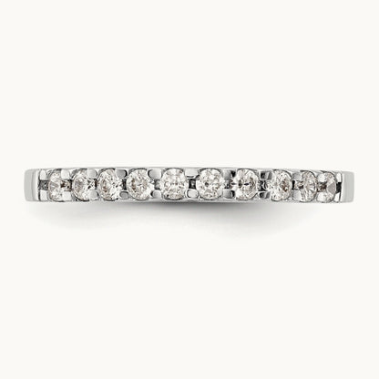 Diamond Wedding Band, 14K White Gold