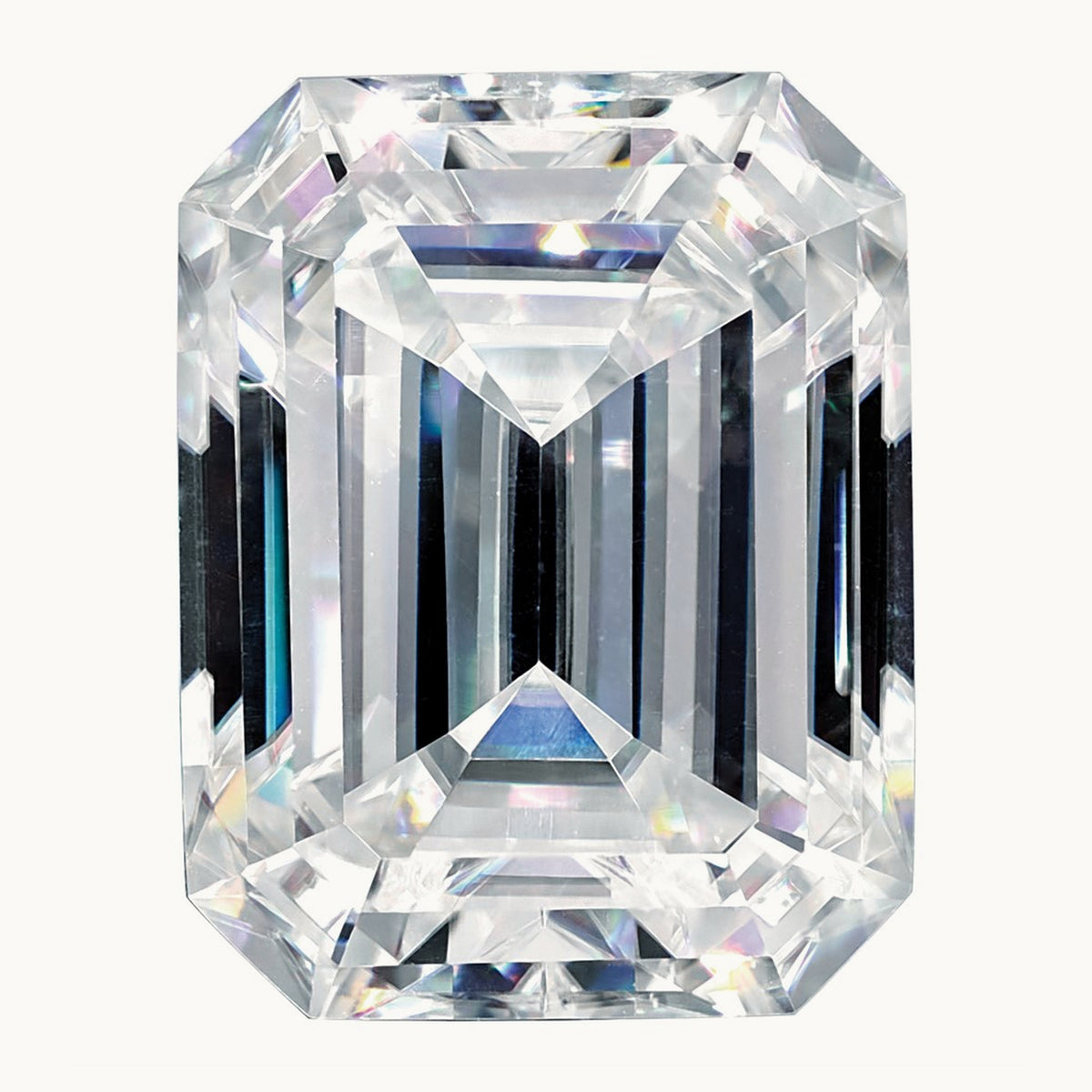 7x5mm Emerald Cut Pure Light D-E-F Moissanite