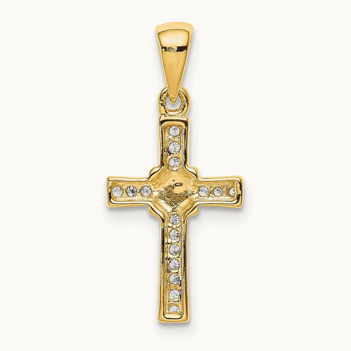 1/6ct. Diamond Latin Cross Pendant — photo set