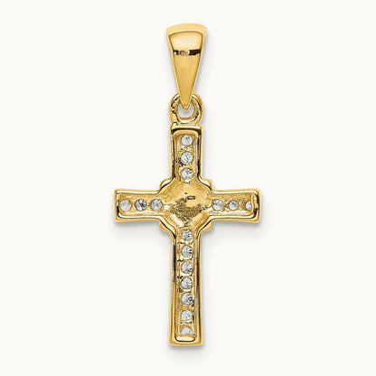 1/6ct. Diamond Latin Cross Pendant — photo set