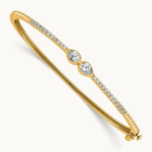 Bangle, 0.75 ct tw Lab-Grown Diamond — 14K Yellow Gold