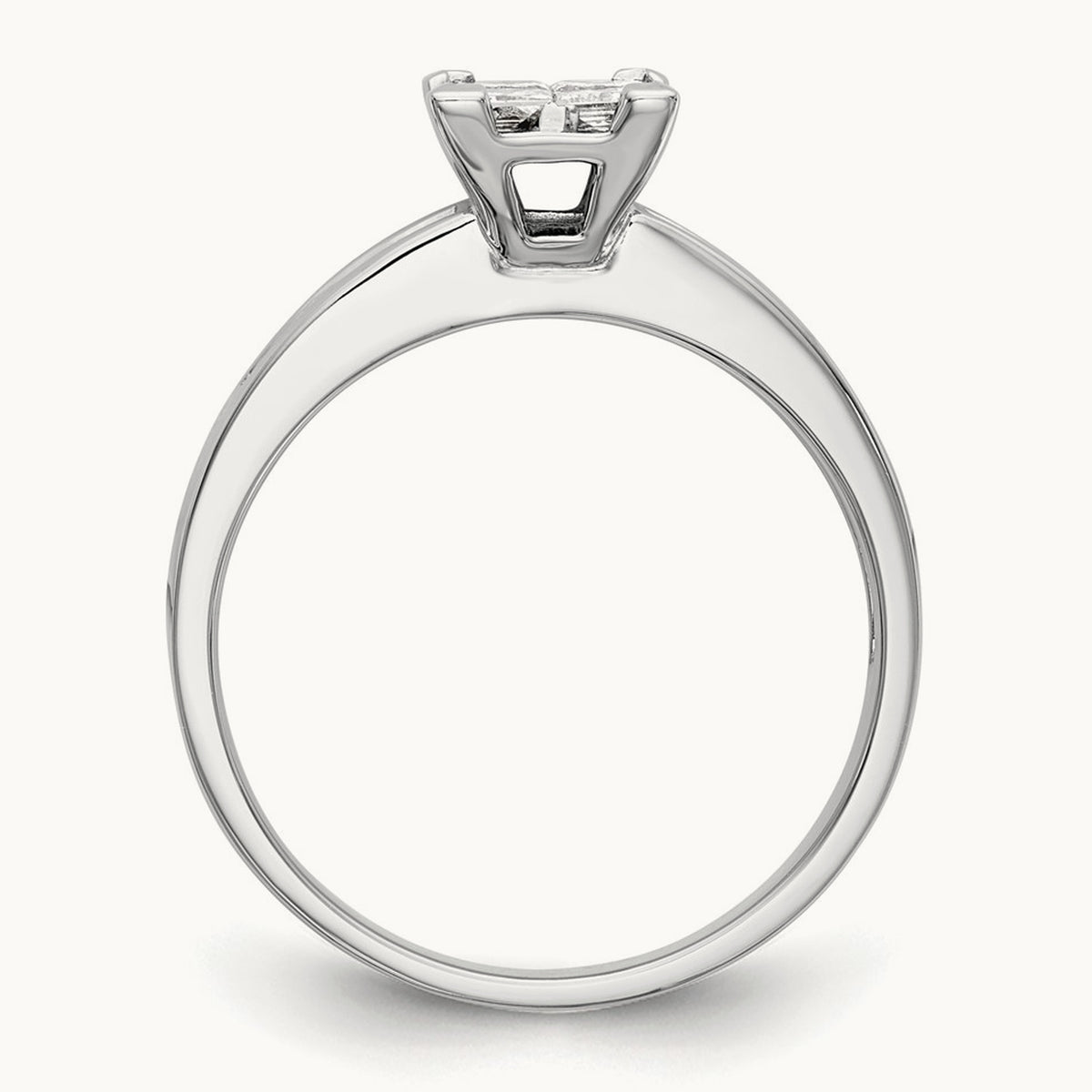 Complete Diamond Cluster Engagement Ring — photo set