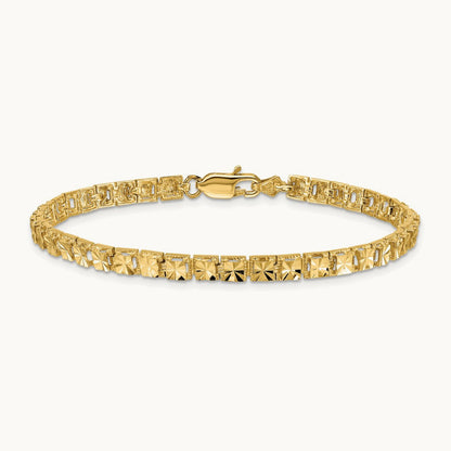Diamond-Cut Bracelet, 14K
