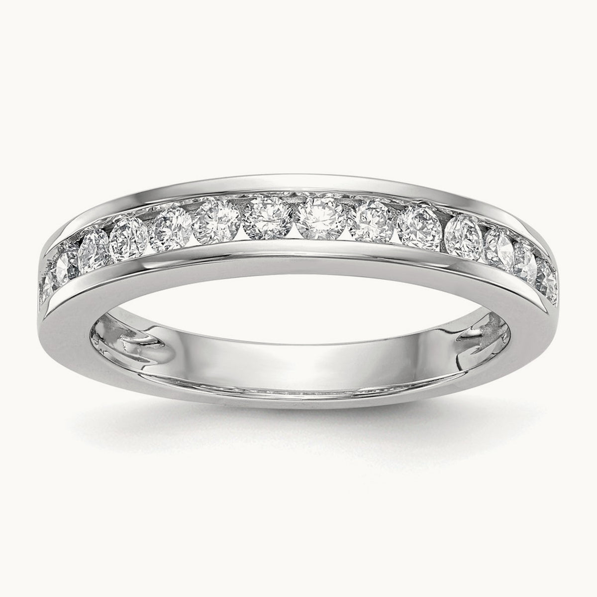 Channel-Set Wedding Band — 1/2 ct, VS/SI (Great), 7