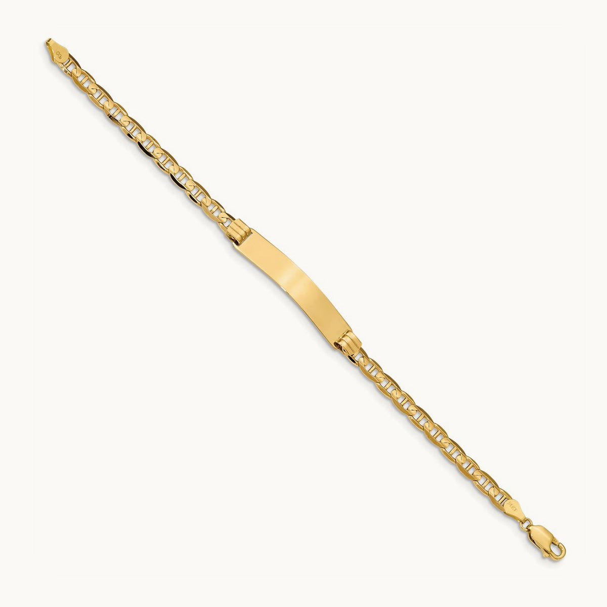Anchor Link ID Bracelet, 14K