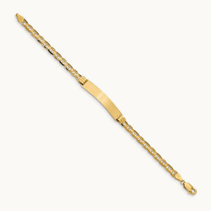 Anchor Link ID Bracelet, 14K