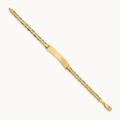 Anchor Link ID Bracelet, 14K