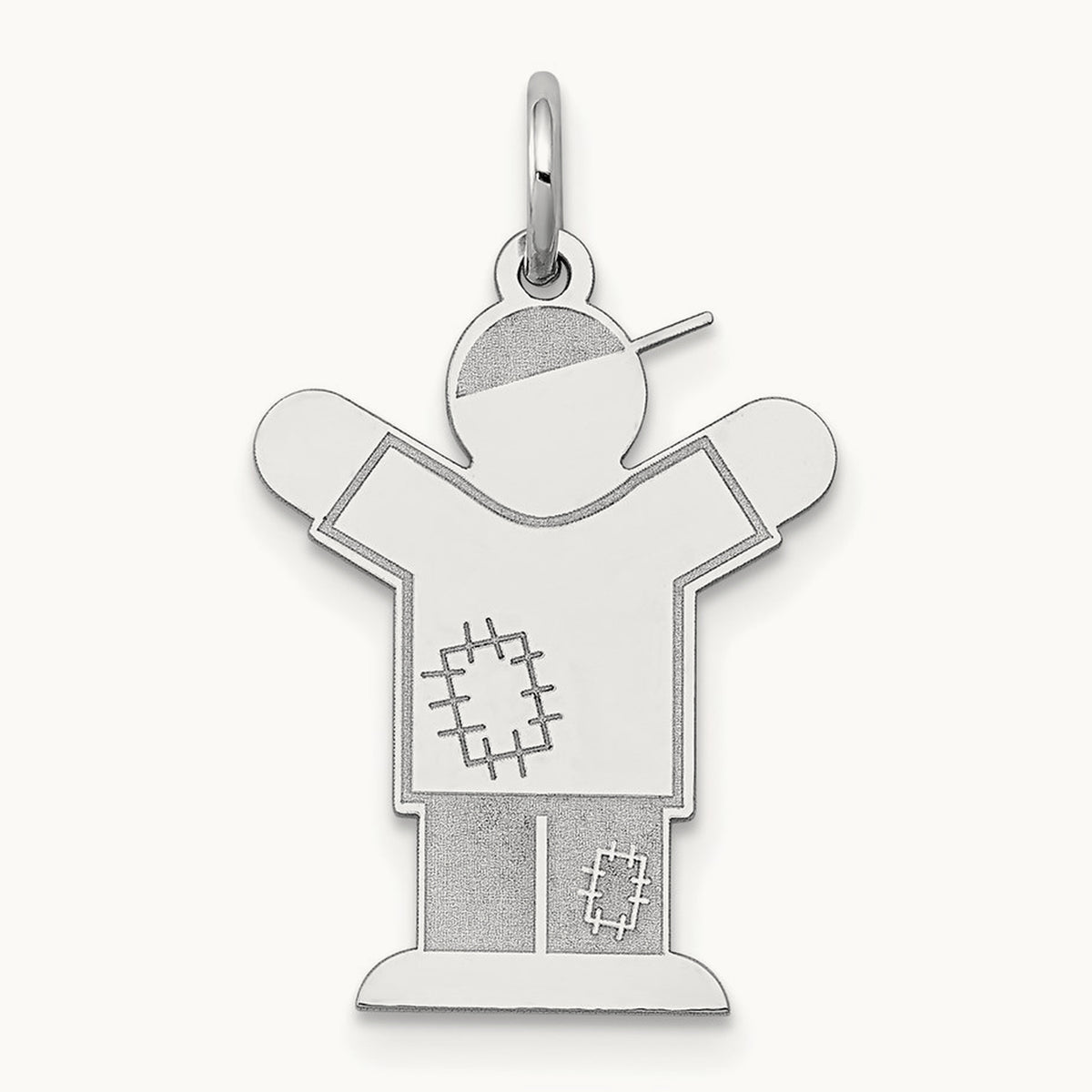 Kid Charm — 14K White Gold