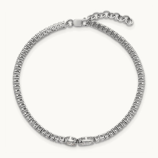 With Ext. Tennis Bracelet, 3.00 ct tw Lab-Grown Diamond