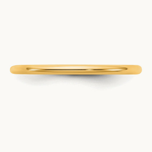 Standard Comfort Fit Band, 1.5mm, 10K Yellow Gold