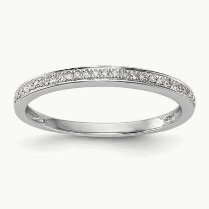 Diamond Wedding Band, 14K White Gold