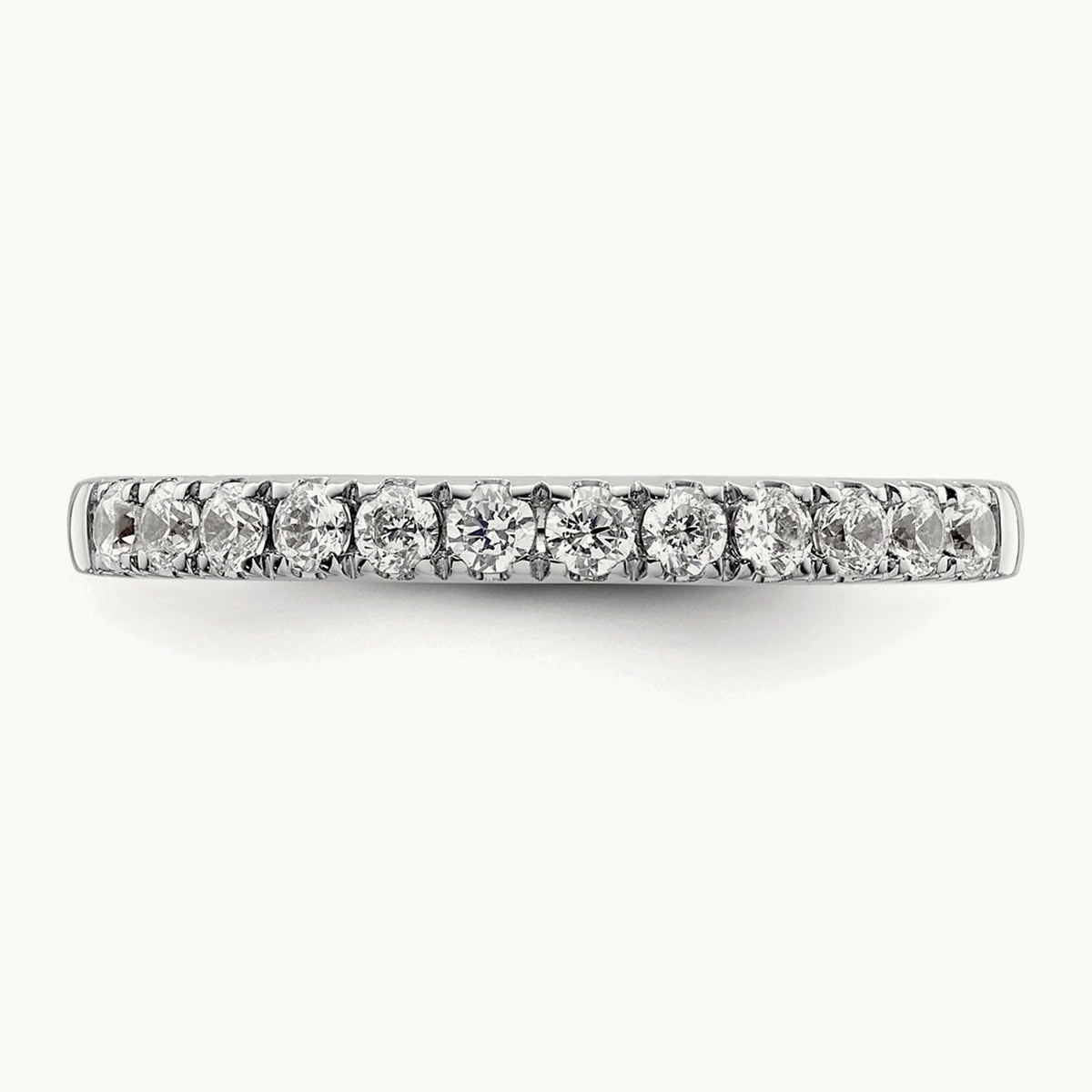 Diamond Wedding Band, 14K White Gold