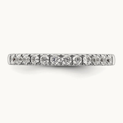 Diamond Wedding Band, 14K White Gold