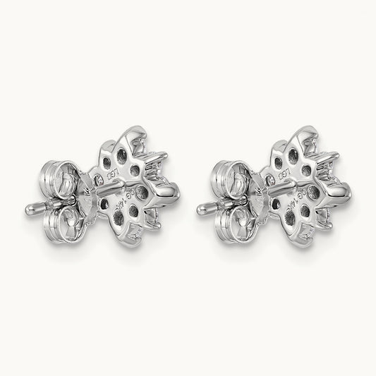 Post Floral Earrings, 0.75-2.50 ct tw Lab-Grown Diamond