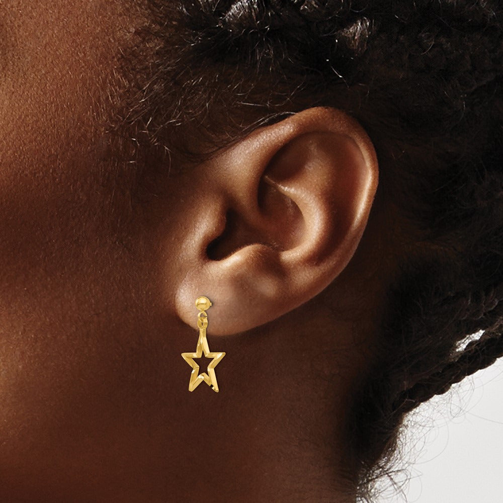 Polished Ball Post Earrings — 14K Yellow Gold, 6mm
