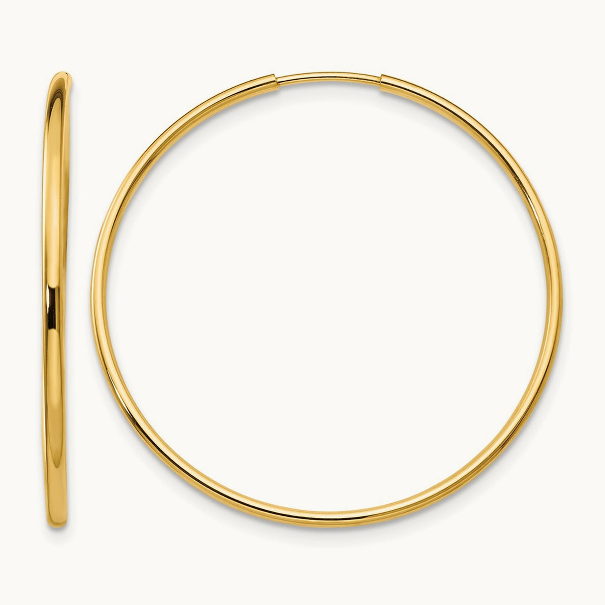 Madi K Endless Hoop Earrings, 14K