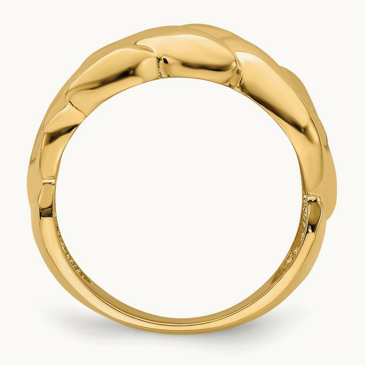 Polished Entwined Braided Ring, 14K