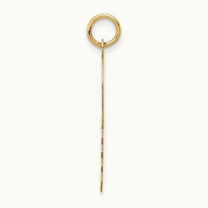 Polished and Satin Hearts Flat Key Charm, 14K
