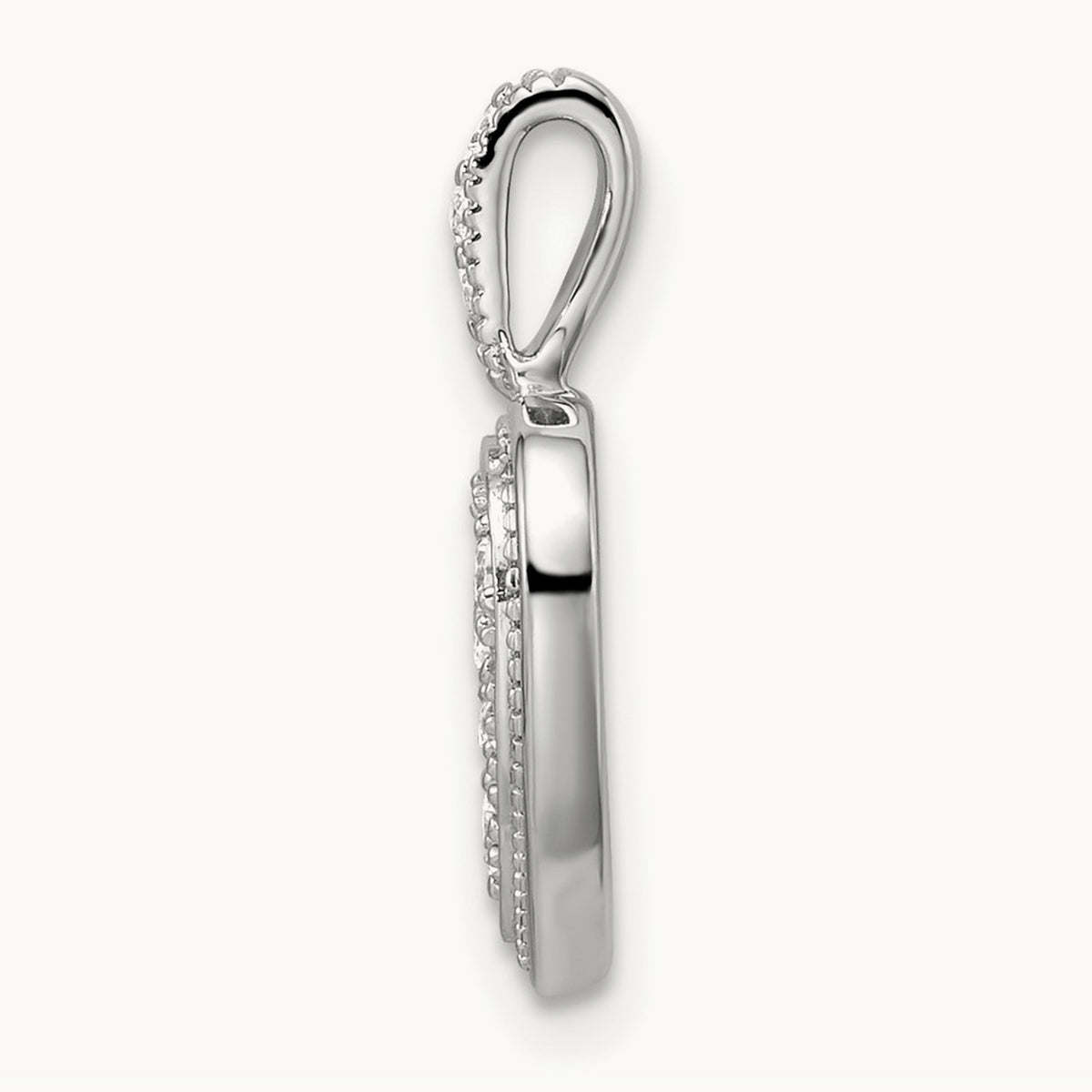 Framed Heart Pendant, 0.50 ct tw Lab-Grown Diamond