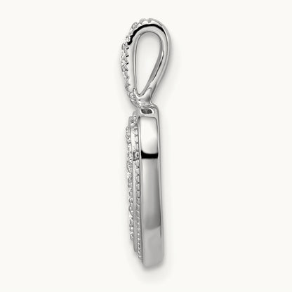 Framed Heart Pendant, 0.50 ct tw Lab-Grown Diamond