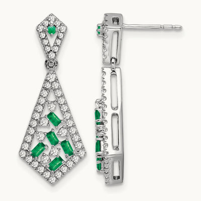 Emerald and Diamond Earrings — photo set