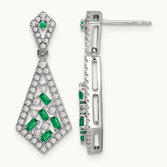 Emerald and Diamond Earrings — photo set