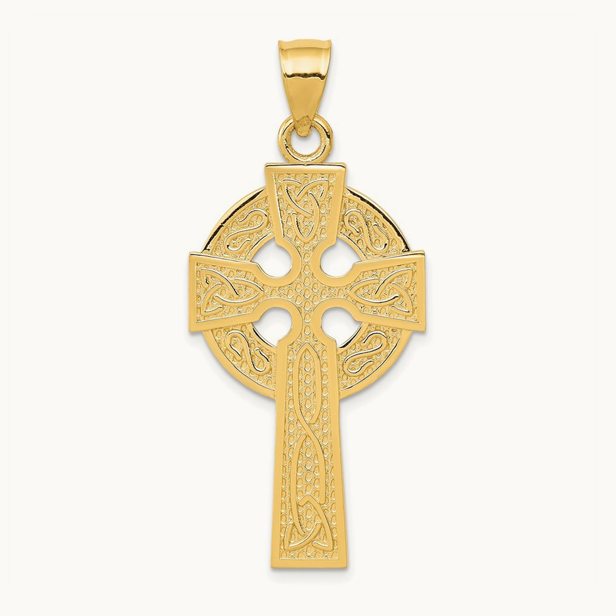Polished Celtic Cross Pendant — photo set