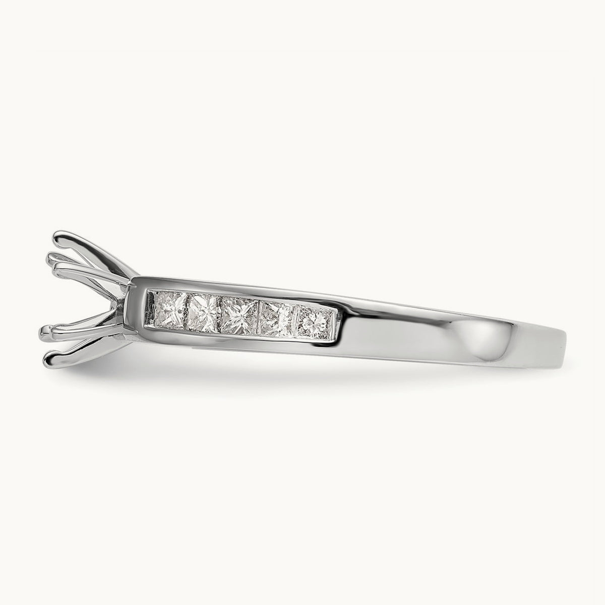 Peg Set Semi-Mount Engagement Ring, 0.50 ct tw