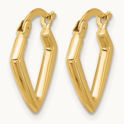 Polished Fancy Hoop Earrings — Leslie's — photo set