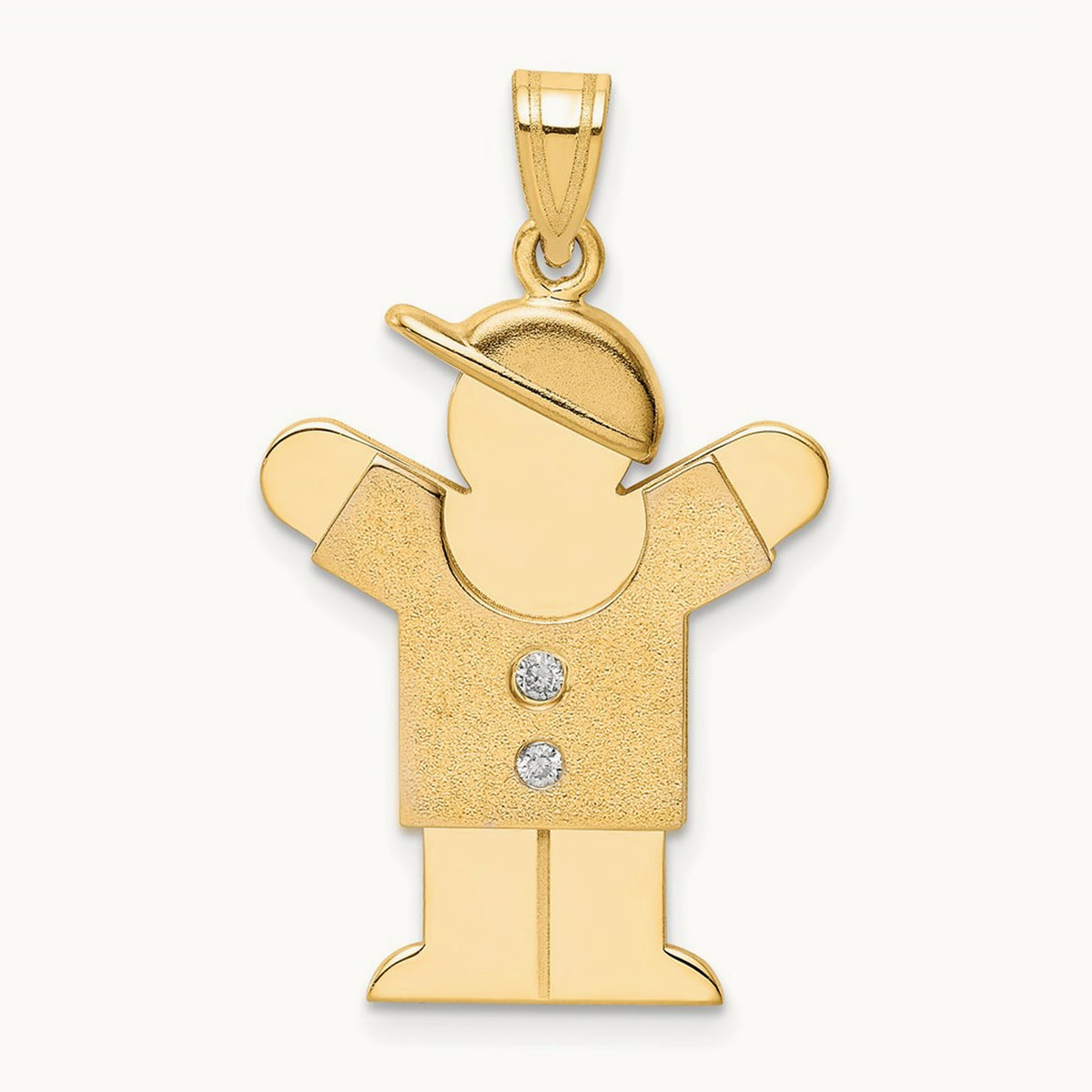 AA Diamond Kid Pendant, 14K