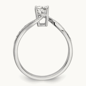 Bypass Engagement Ring, 0.50 ct tw Lab-Grown Diamond