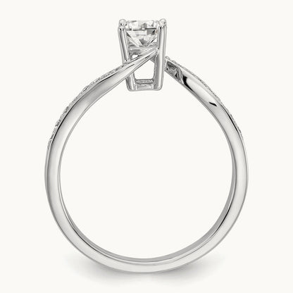 Bypass Engagement Ring, 0.50 ct tw Lab-Grown Diamond