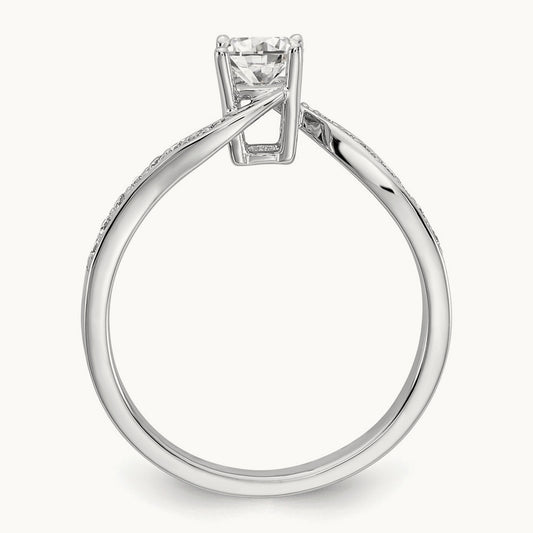 Bypass Engagement Ring, 0.50 ct tw Lab-Grown Diamond