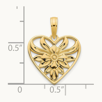 Fancy Heart Pendant — 21.23mm