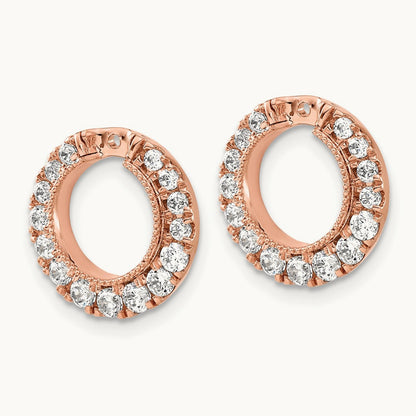 Circle Earring Jackets, 1.50 ct tw Lab-Grown Diamond