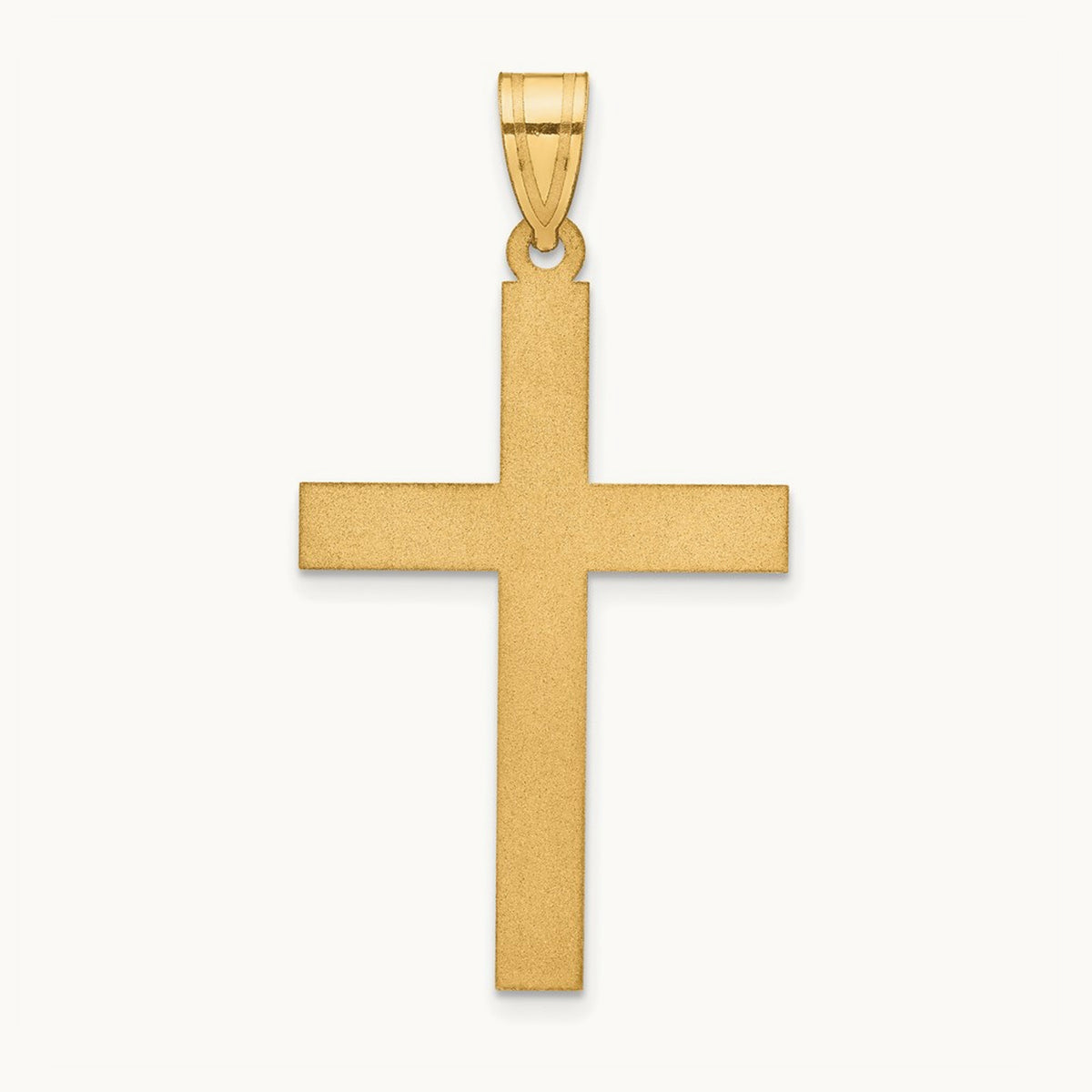 Sandblasted Cross Pendant — 38mm